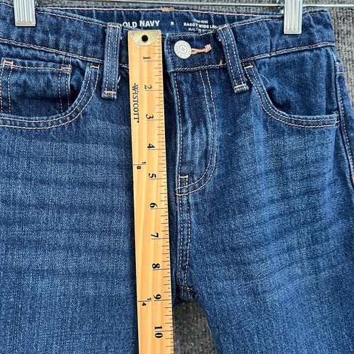 Old Navy Girls High Waisted Waisted Baggy Wide Leg Jeans Size 8 100% Cotton - Picture 6 of 11