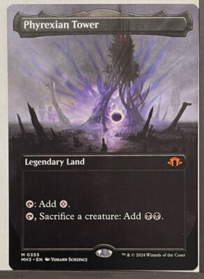 Phyrexian Tower Borderless - Mythic - Modern Horizons 3 MTG