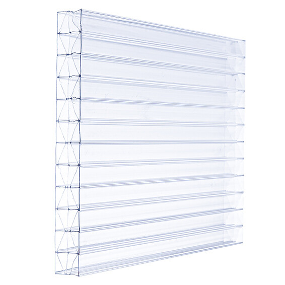 Doppelstegplatten Stegplatten 16 mm Polycarbonat klar X Struktur Longlife
