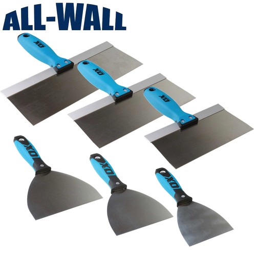 OX Pro Set 6 Pezzi Coltelli per Giunti/Nastratura/Intonaco in Acciaio Inox da 4” a 12” - Foto 1 di 9