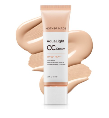 CCクリーム michiko Mother Made Aqua Light CC Cream SPF50+ PA+++ Natural Beige Tone-up
