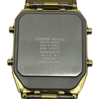 Citizen Ana Digi Temp 8989-S116872 Gold Men's Watch W/Box | eBay