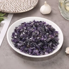 DIY 3.53oz Purple Amethyst Recycle Material Mixed Bulk Sea Glass Crystal Stones