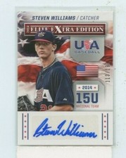 Steven Williams 2014 Panini Elite Extra Edition Baseball Auto Autograph #D /199