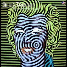 Contemporary Art Painting Marilyn Monroe Green Woman Portrait Famouse Pop Artist