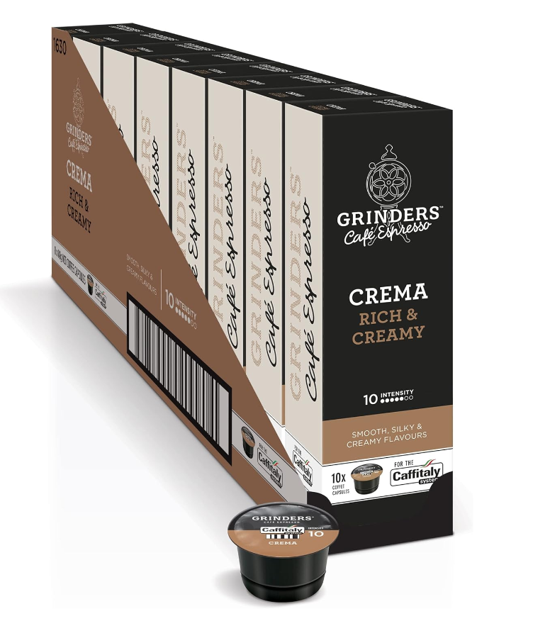 Grinders-Coffee Caffitaly Compatible Capsules-80 Pack Crema Capsules-Au