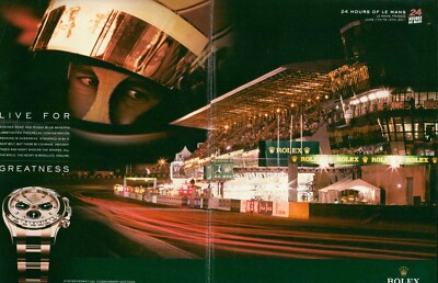 ROLEX Magazine Print Ad Perpetual COSMOGRAPH DAYTONA Watch LE MAN 2pg S 2011