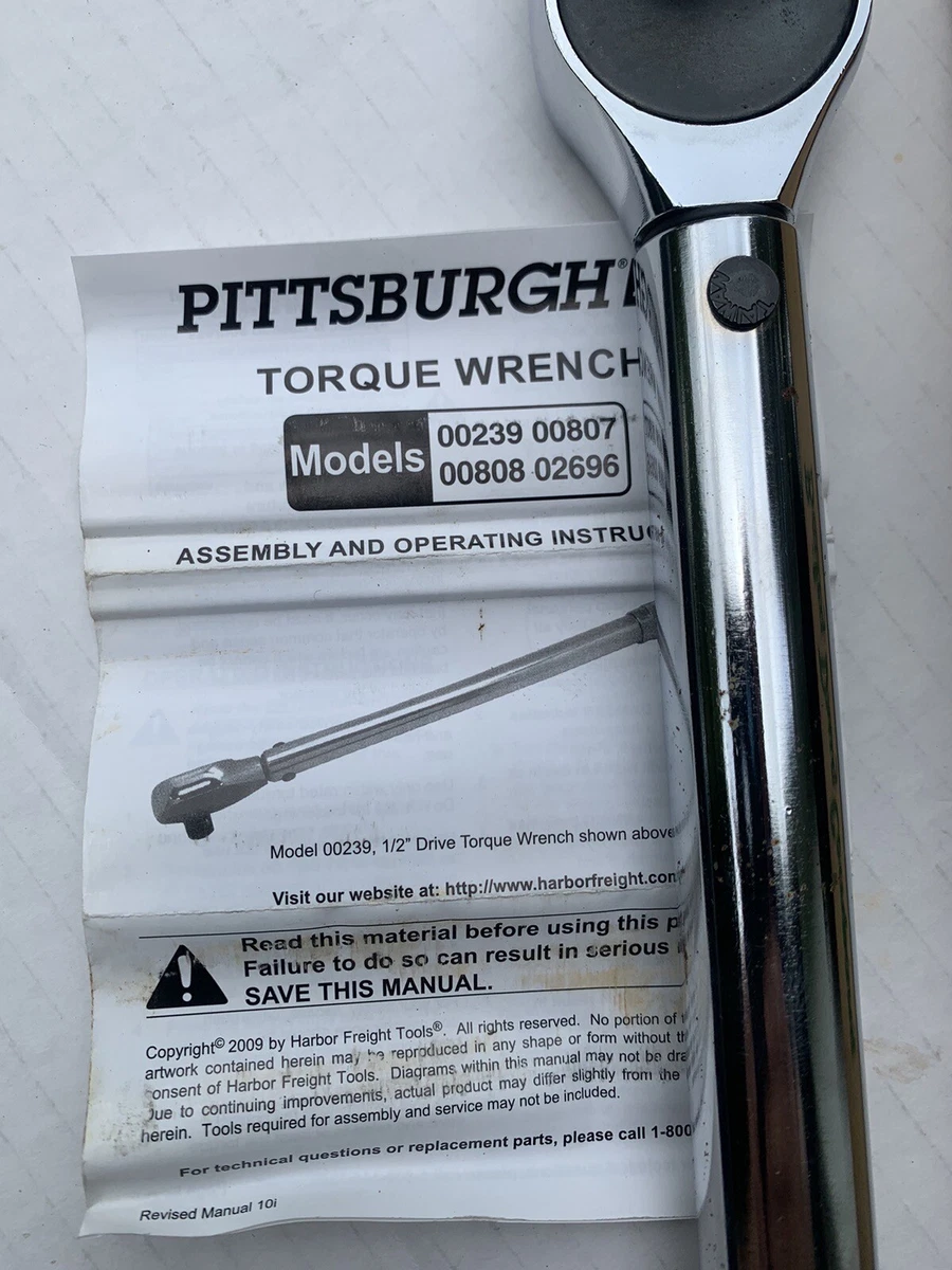 Harbor freight pittsburgh torque wrench deals