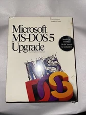 Microsoft MS-DOS 5 Operating System Upgrade 3.5" floppy disks NEW SEALED