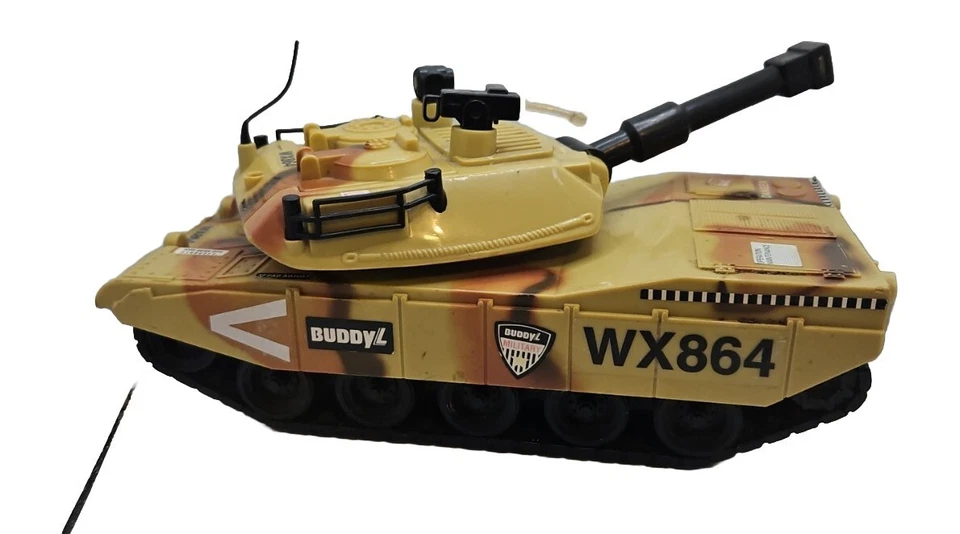 Tanque de la Fuerza Militar Buddy-L 1993 de colección M1 Abrams juguete fundido a presión sonido/luz FUNCIONA Foto 2 de 4