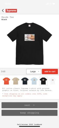 supreme maude tshirt