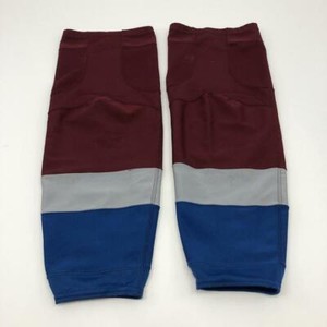  ADIDAS Colorado Avalanche NHL Pro Stock Hockey Player Socks XL ANTI CUT