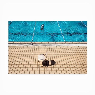 Outdoor Canvas Art - Linda Wride 'at the pool' Wall Art for Outdoor Spaces, P...