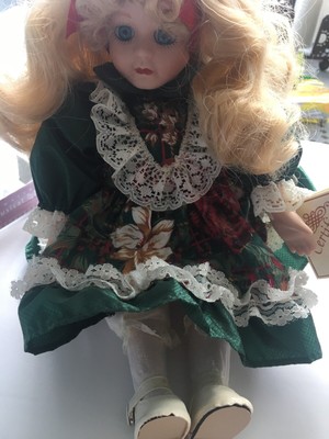 animated wind up musical doll genuine fine bisque porcelain