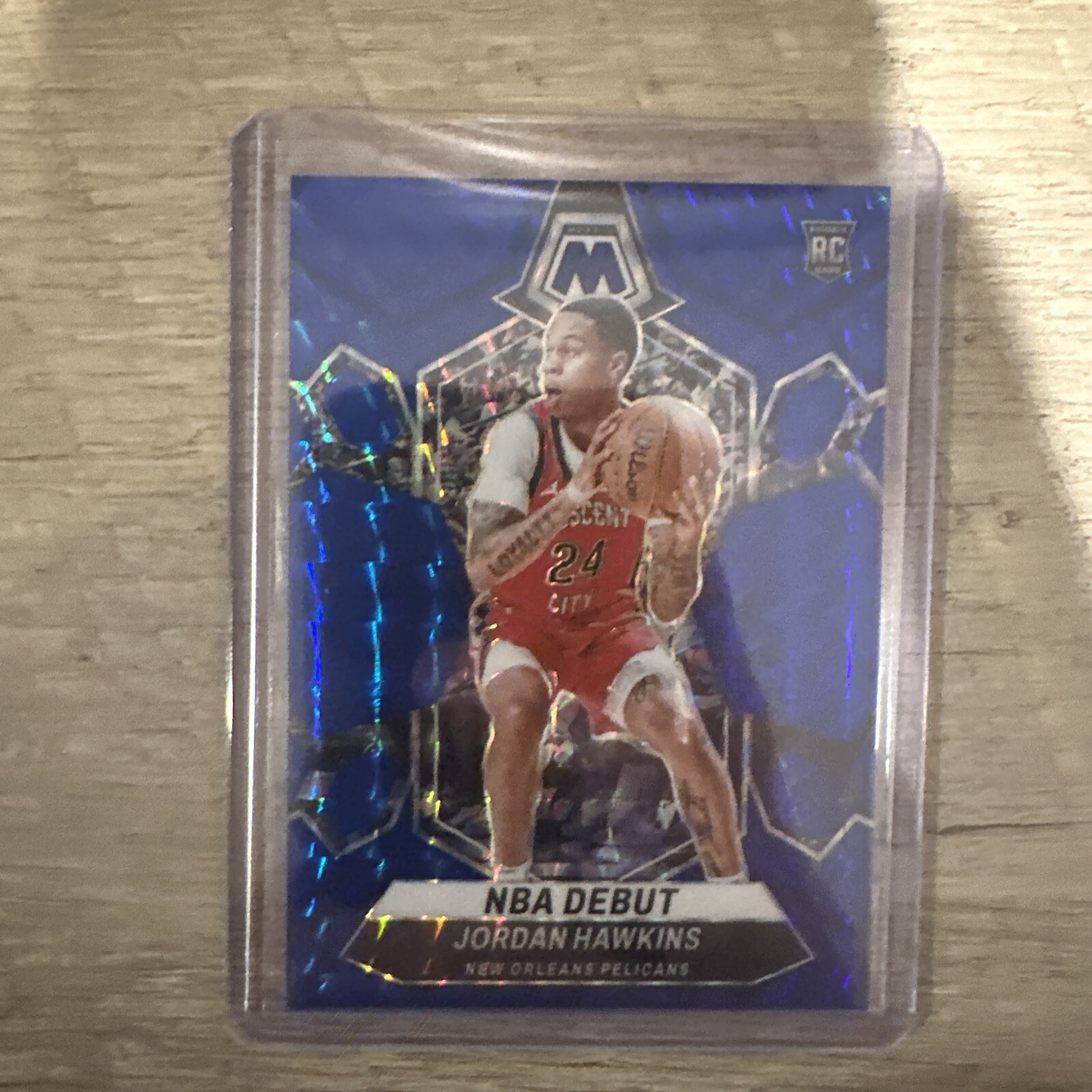 2023-24 Panini Mosaic Jordan Hawkins Mosaic Blue RC #/199 #253 PELICANS