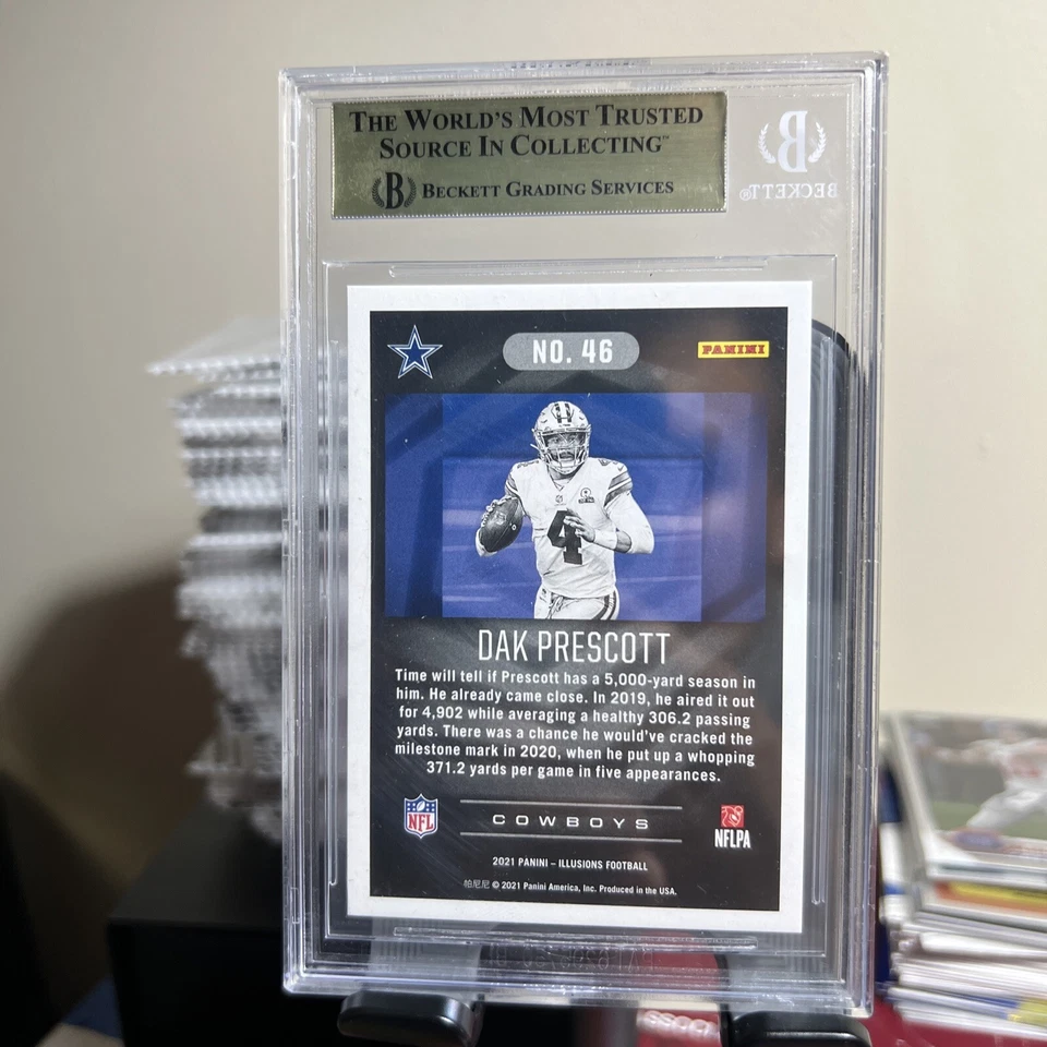 2021 Panini Illusions - #46 Dak Prescott /499 BGS 9.5 - Image 2 of 2