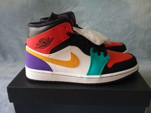 mid bred multi color jordan 1