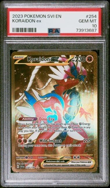 Pokemon 2023 SV1S Scarlet EX Koraidon EX Holo Card #050/078