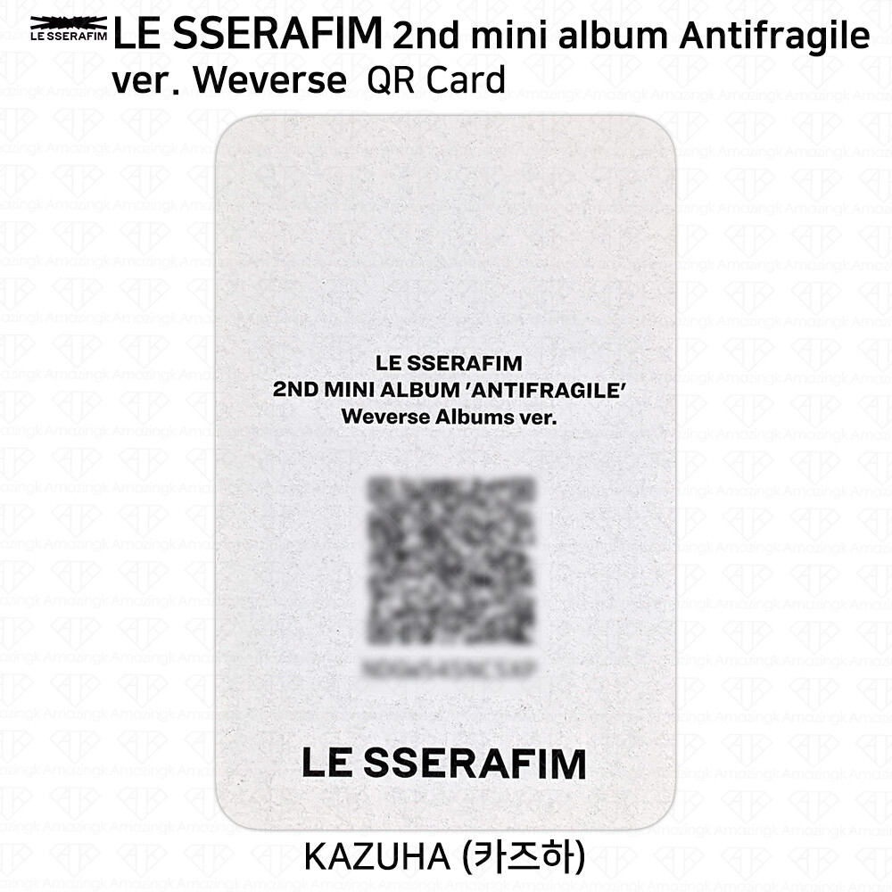 Le Sserafim 2nd Mini Album Antifragile Official Photocard Postcard