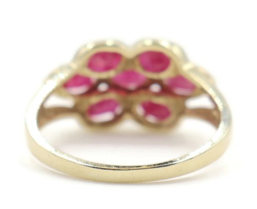 1.50 ctw Oval Cut Natural Ruby July Birthstone 10KT Yellow Gold Gemstone Ring - Picture 9 of 19