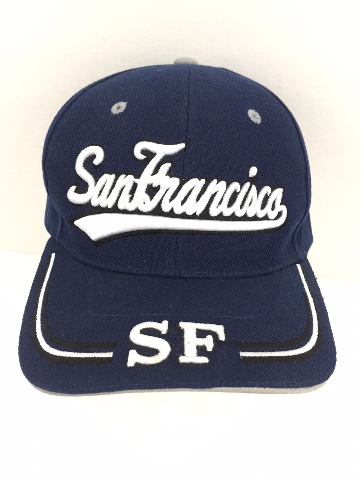 Script Sf Caps San Francisco Cap SF Vacation Travel Spell Out Script Wool Baseball ...