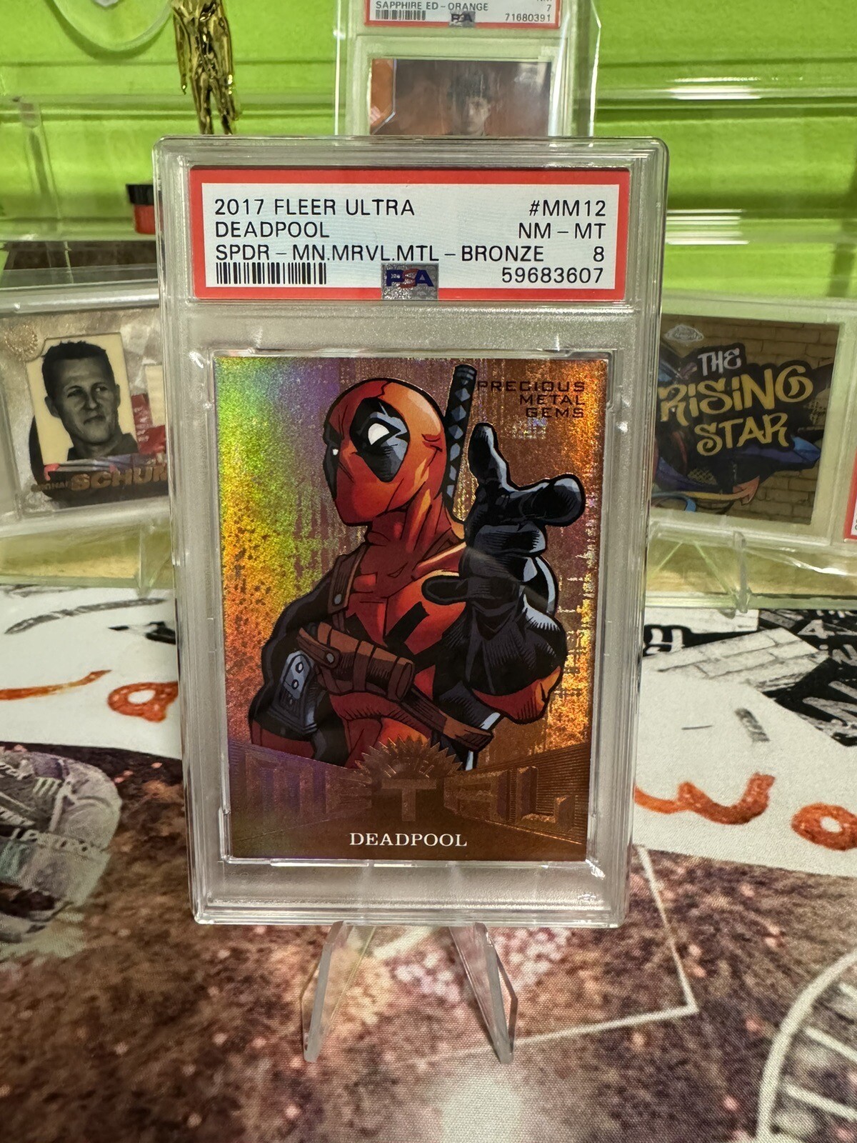 2017 Fleer Ultra PMG Deadpool PSA 8 Bronze /199 precious metal gems Marvel