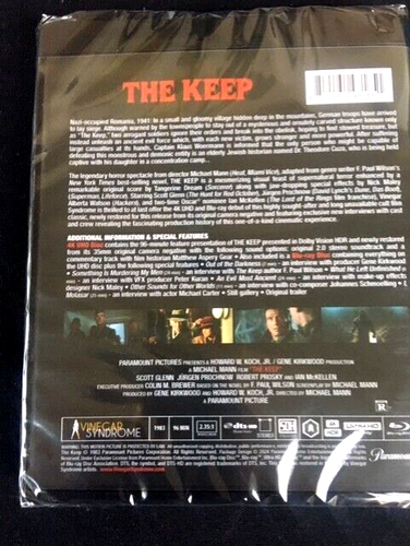 Michael Mann's THE KEEP-1983 4K Ultra-Blu-Ray In Slipcase Box W/ Booklet OOP - Picture 3 of 5
