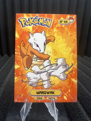 Marowak #105 - Card Tops Pokedex Database 2024 - Pokemon Card NM