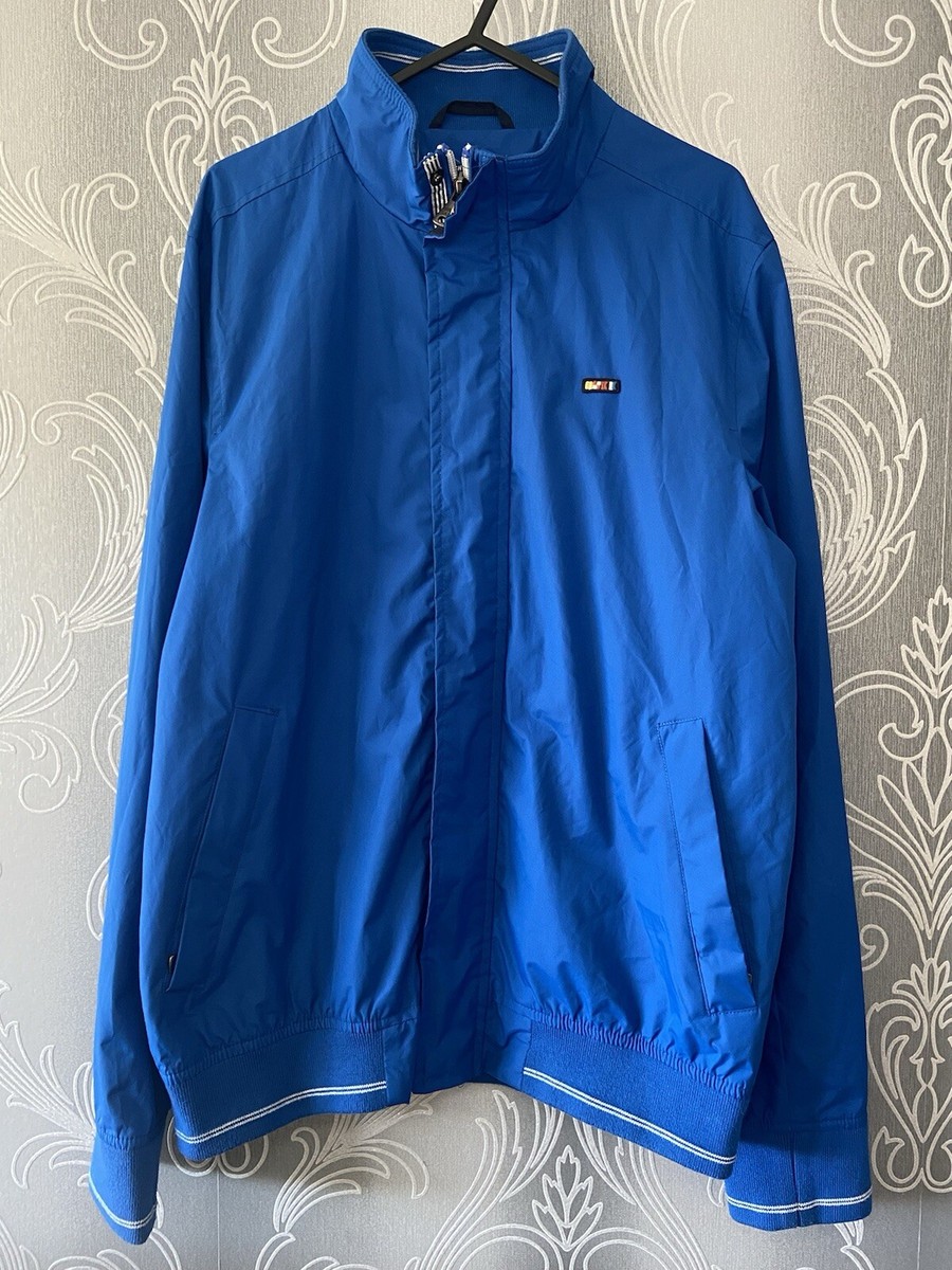 Quba Sails Blue Windbreaker Jacket Beumaris Technical Harrington Medium