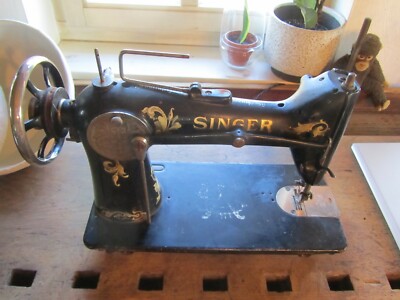 Singer Nähmaschine uralt Metall vintage Dekoration