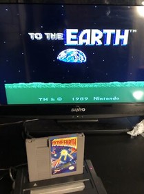 🔥To the Earth-Nintendo 1990-TESTED/WORKS-NES Game W/ Protective Case🔥