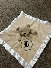 BABY FANATIC DETROIT TIGERS BEAR SECURITY BLANKET LOVEY Tigers Baby Satin