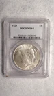 1923 P Peace Dollar PCGS MS64 UNCIRCULATED NEAR GEM $1 Coin!