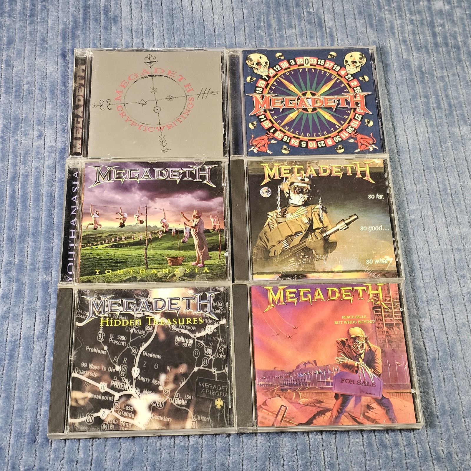 Megadeth Bundle Of 6 CD Collection