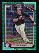 2024 Bowman Draft Chrome Aqua Wave Refractor 35/125 Tommy Troy #BDC-111 1e8j