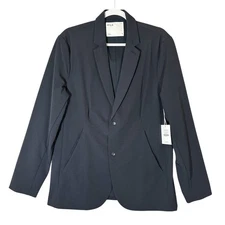 FF.LA Five Four Los Angeles NWT Nomad Blazer Navy Blue Mens Sz M Nylon Stretch