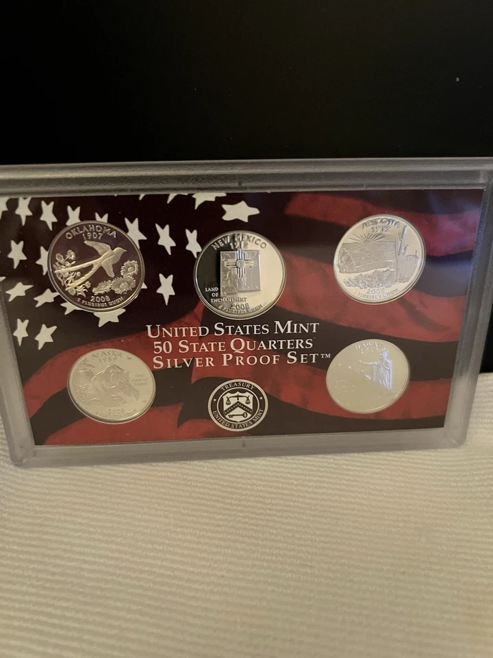 2008 S State Quarter Proof Set (5 coins) 90% Silver - MINT OGP & COA - Image 3 of 4