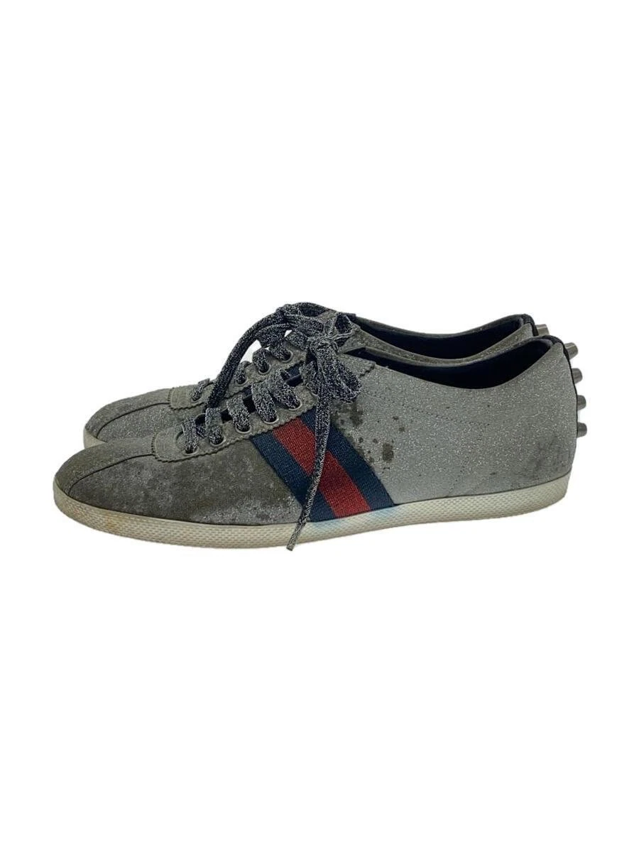 Baskets basses Gucci paillettes argentées occasion, pointure 28,5 cm