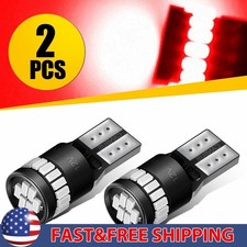 24V T10 Super Brillante LED Universal T10 194 168 Domo Mapa Bombilla Roja 2825 2/10x