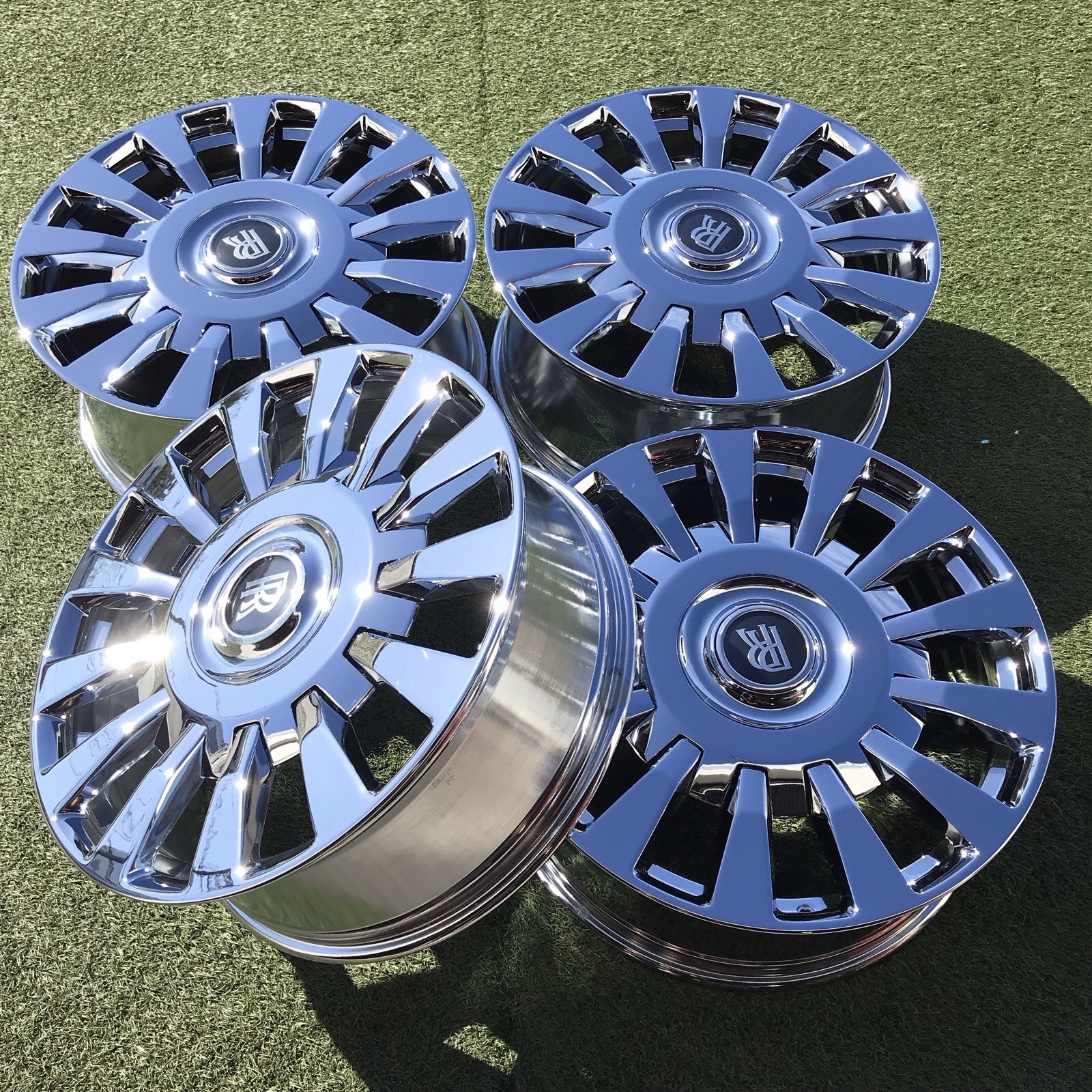 22 BENTLEY CHROME PHANTOM RIMS OEM FACTORY RIMS VIII GENUINE NEW