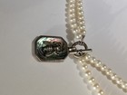double strand pearl and abalone Honey Bee 925 CFJ necklace — photo 3