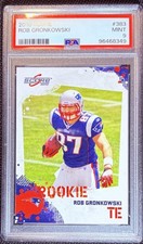 2010 SCORE #383 ROB GRONKOWSKI RC NEW ENGLAND PATRIOTS GRADED PSA 9!!!!!!!