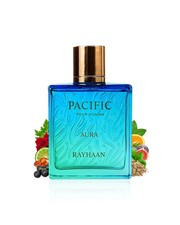 Rayhaan Pacific Aura Eau De Parfum 3.4oz / 100ml Men  s Perfume Cologne New