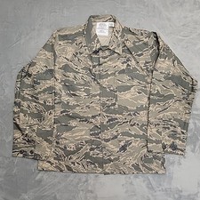 US Air Force ABU Camo Jacket Mens 40R Tiger Stripe Digital Military Coat BdU