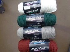 lot of maxi cord polyproplene,twisted macrame cord 4 skeins