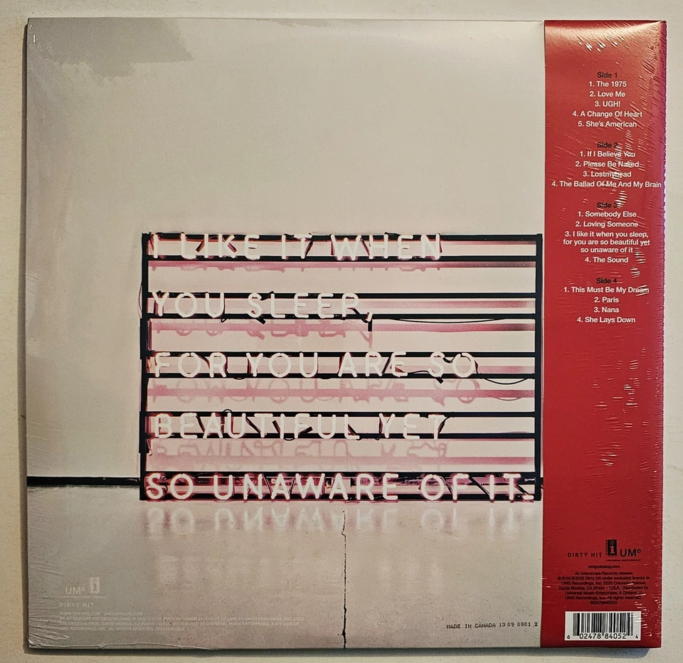 THE 1975 I LIKE IT WHEN YOU SLEEP... 2 LP LIMITED EDITION PINK GALAXY VINYL  - Image 2 of 2