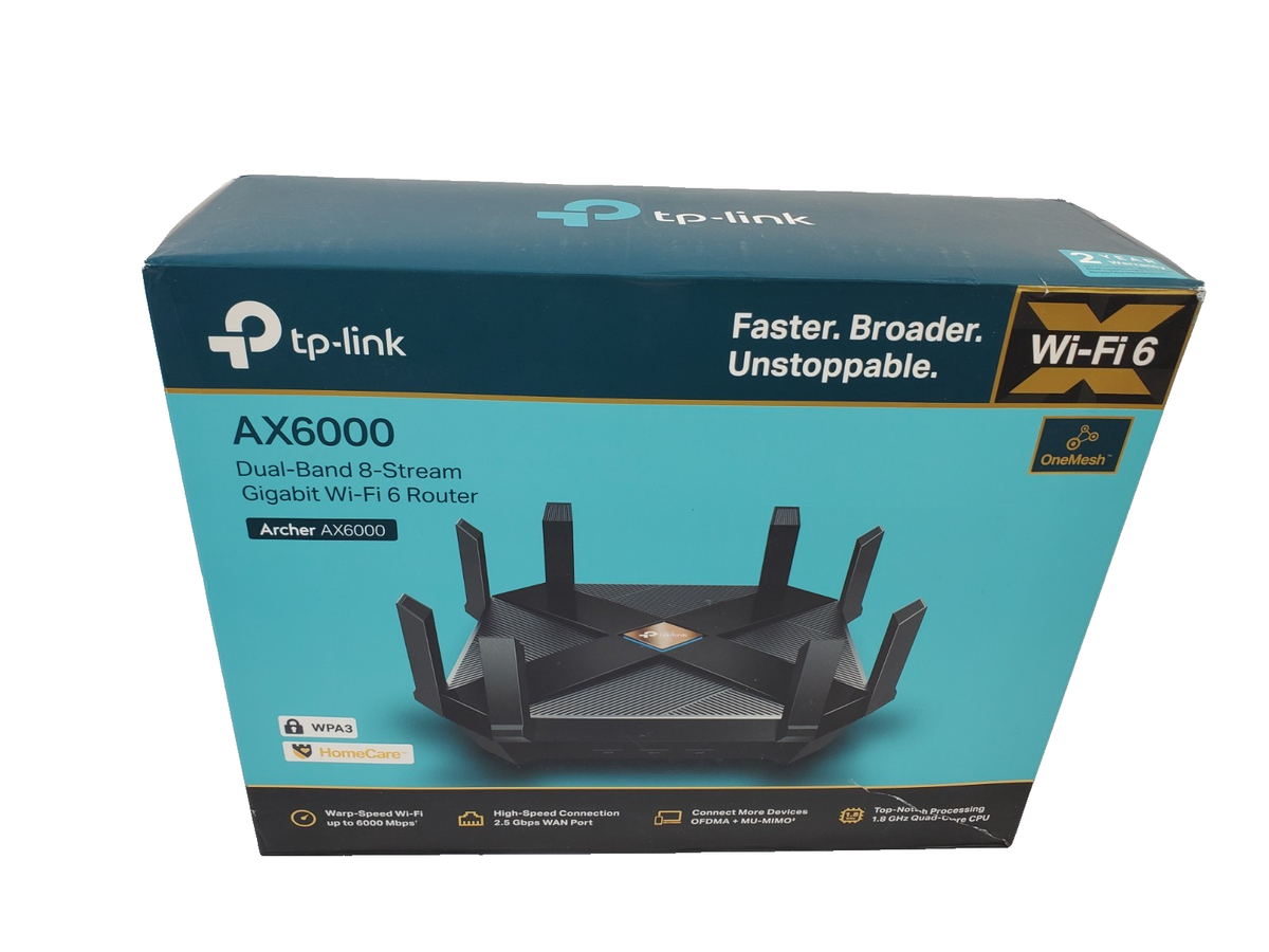 TP-Link Archer AX80 Dual-Band AX6000 Wi-Fi 6 Router (READ