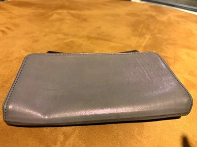 Judith Leiber Overture Carrie Clutch Evening Purple Suede Leather Bag - Image 1 of 4