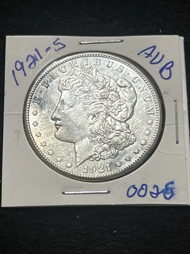 1921-S  Morgan Silver Dollar AU Brilliant