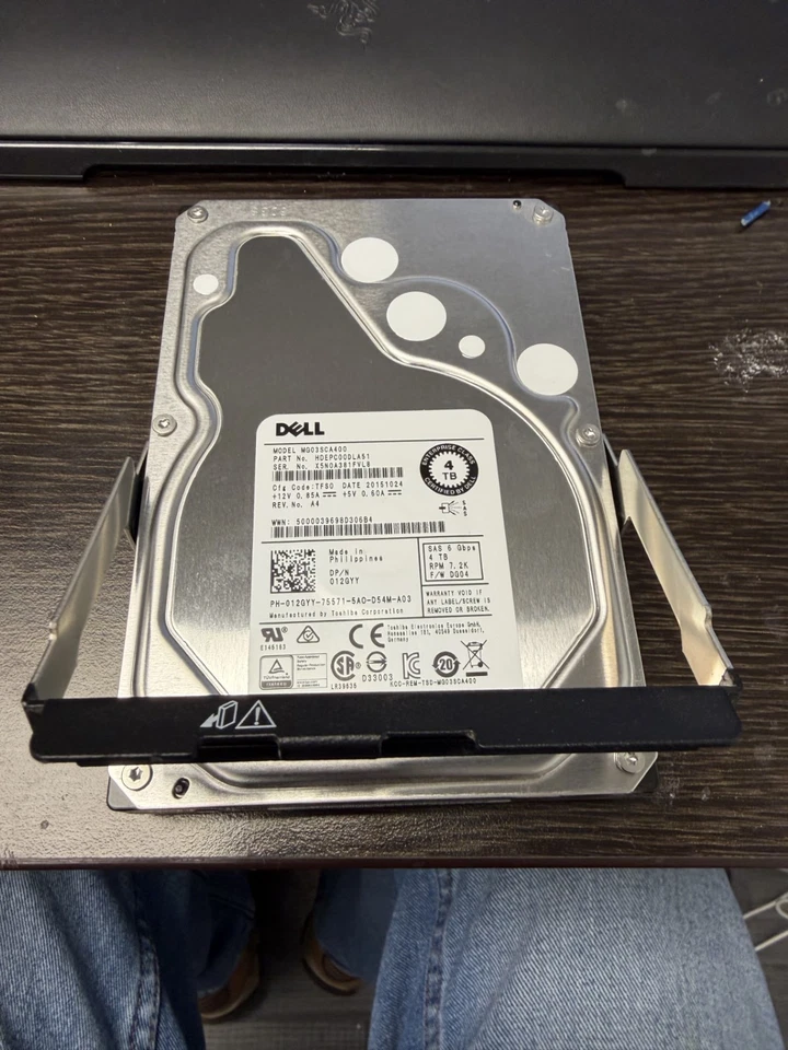 Dell 4tb 7.2k 3.5 LFF NL SAS HDD With Tray 012GYY - Image 3 of 3